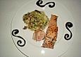 Kartoffelgratin mit Pfifferlingen und Lachs