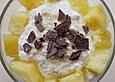 Kokosquark mit Ananas