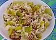 Lauchreis mit Hackfleisch