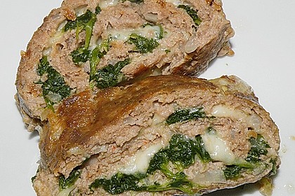 Illes leichte Hackrolle mit Blattspinat und Fetak&auml;se gef&uuml;llt 13