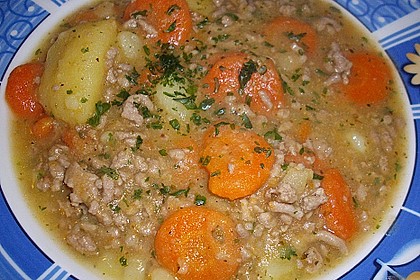 Hackfleisch - Kartoffel - M&ouml;hren - Eintopf 4
