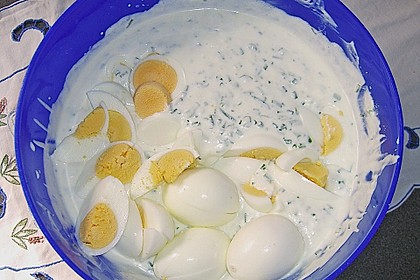 Schnittlauch - Sauce mit Eiern