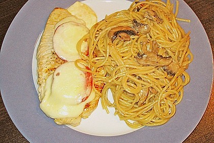 Putenschnitzel rot - wei&szlig;