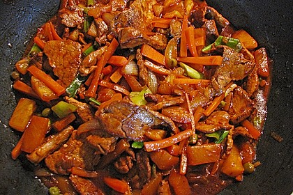 Asiatisches Schweinefilet aus dem Wok 5