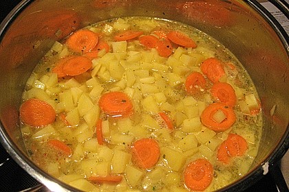 Scharfe Kartoffel - Kokos - Chili Suppe 5