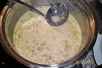 K&auml;se - Lauch - Suppe mit Hackfleisch 16