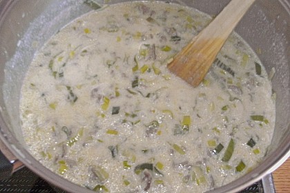 K&auml;se - Lauch - Suppe mit Hackfleisch 17
