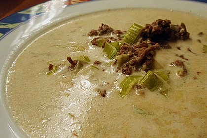 K&auml;se - Lauch - Suppe mit Hackfleisch 20