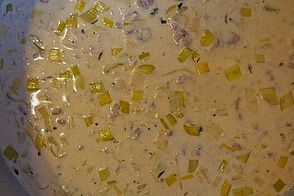 K&auml;se - Lauch - Suppe mit Hackfleisch 22