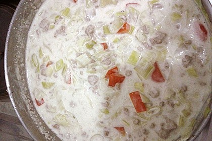 K&auml;se - Lauch - Suppe mit Hackfleisch 25