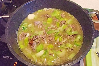 K&auml;se - Lauch - Suppe mit Hackfleisch 27