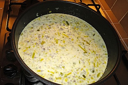 K&auml;se - Lauch - Suppe mit Hackfleisch 28