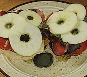 Apfel - K&auml;se - Senf - Baguette (Bild)