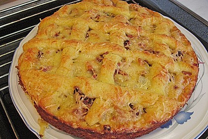 Kartoffelkuchen mit Lauchfüllung 7