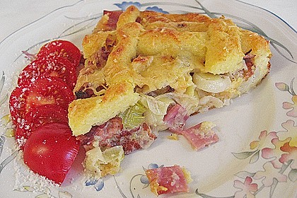 Kartoffelkuchen mit Lauchfüllung 1