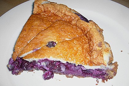 Heidelbeertarte mit Cr&egrave;me fraiche - Guss 2