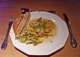 Spaghetti in Garnelen - Zitronensauce