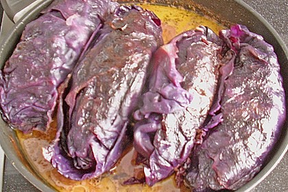 Rotkrautwickel gef&uuml;llt mit Naturreis und Hackfleisch 1