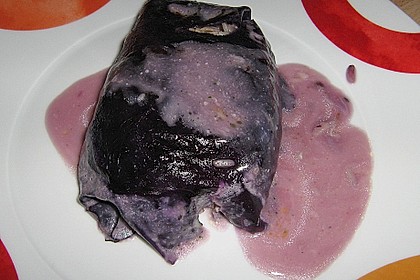 Rotkrautwickel gef&uuml;llt mit Naturreis und Hackfleisch 2