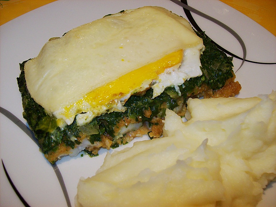 Kartoffeln Mit Spinat FischstäBchen Und Spiegelei - Rezepte Suchen