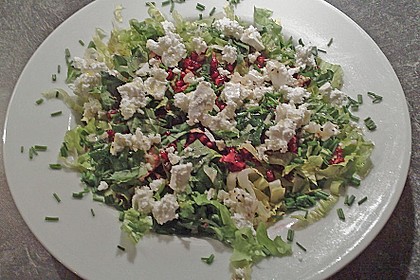 Granatapfelsalat mit Ziegenk&auml;se