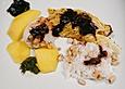 Gef&uuml;llte Tintenfische mit Wirsingr&ouml;llchen an Pflaumensauce