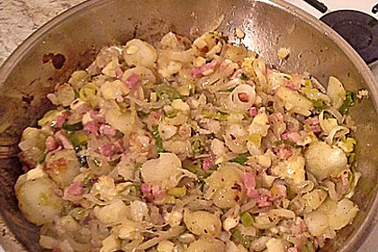 Bratkartoffeln mit Porree und Käse 14
