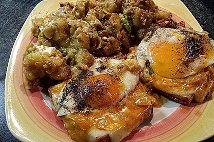 Bratkartoffeln mit Porree und Käse 7