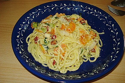Vegetarische Spaghetti Carbonara 4