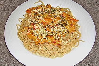 Vegetarische Spaghetti Carbonara 1