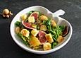 Spinatsalat mit Halloumi und Feigen