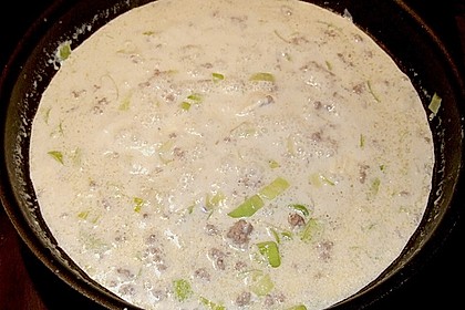 Spaghetti mit Käse - Hackfleisch - Sauce 2