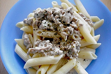 Spaghetti mit Käse - Hackfleisch - Sauce 3