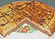 Schokoladenkuchen mit Bienenstich