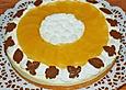 Frischk&auml;setorte mit Pfirsichen