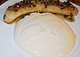 Banane mit Honig - Pistazien und Vanillejoghurt