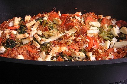 Gem&uuml;se - Bulgur - Auflauf 4