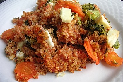 Gem&uuml;se - Bulgur - Auflauf 5