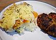 Kartoffeln - M&ouml;hren - Gratin mit Sesamsahne
