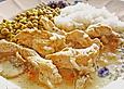 Putengeschnetzeltes mit Champignons und Kokosmilch