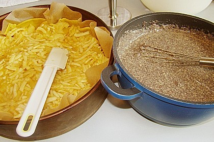 Birnen - Mohnkuchen mit Kokosbaiserhaube 1