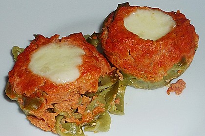 Gratinierte Nudelnester 2