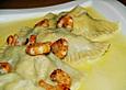 Blattspinat - Lachs - Flusskrebs - Teigtascherl
