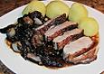 Entenbrust mit Rotwein - Schalotten