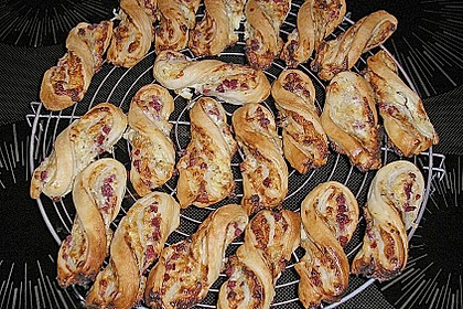 Bl&auml;tterteig - Schinken - K&auml;se - Stangen 11