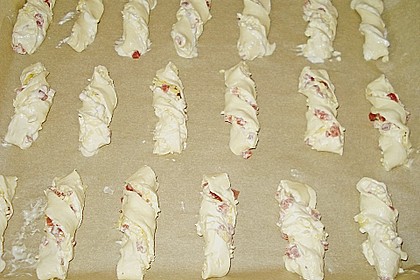 Bl&auml;tterteig - Schinken - K&auml;se - Stangen 12