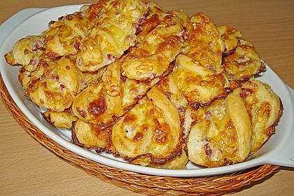Bl&auml;tterteig - Schinken - K&auml;se - Stangen 13