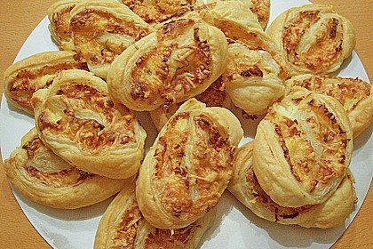 Bl&auml;tterteig - Schinken - K&auml;se - Stangen 16
