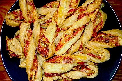Bl&auml;tterteig - Schinken - K&auml;se - Stangen 20