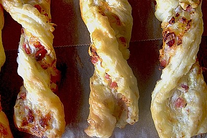Bl&auml;tterteig - Schinken - K&auml;se - Stangen 22